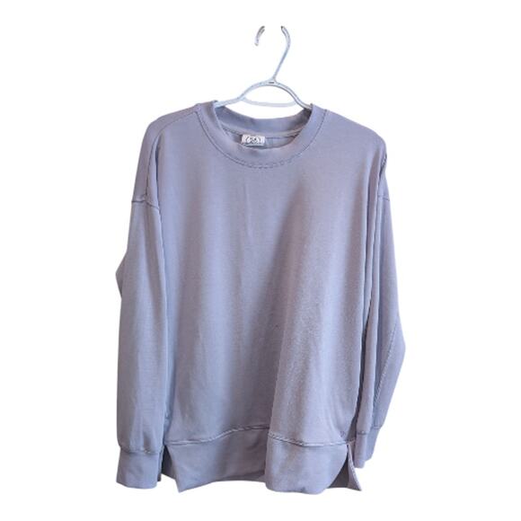Sage Tops - Sage Pullover Comfy Purple Sweatshirt, Size Medium. Soft Material.